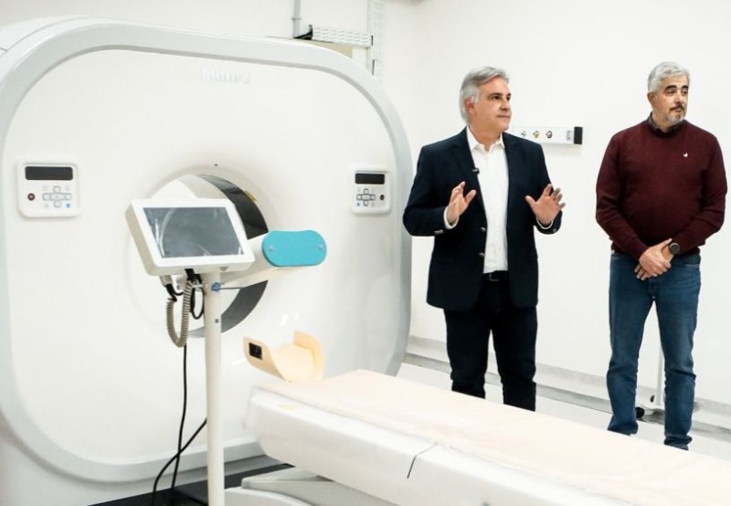 Huinca Renancó: Llaryora supervisó la etapa final de la obra del Hospital Regional