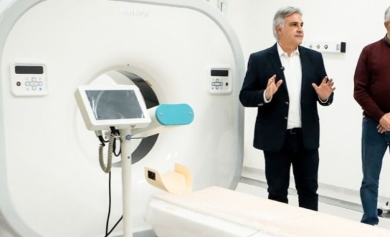 Huinca Renancó: Llaryora supervisó la etapa final de la obra del Hospital Regional