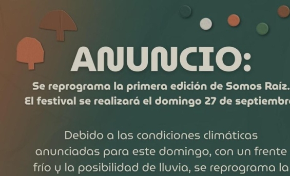 Se reprogramó la primera edición del festival “Somos Raíz” en Despeñaderos
